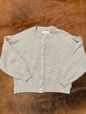 Frame Assembly Kids' Light Gray Button-Front Cardigan